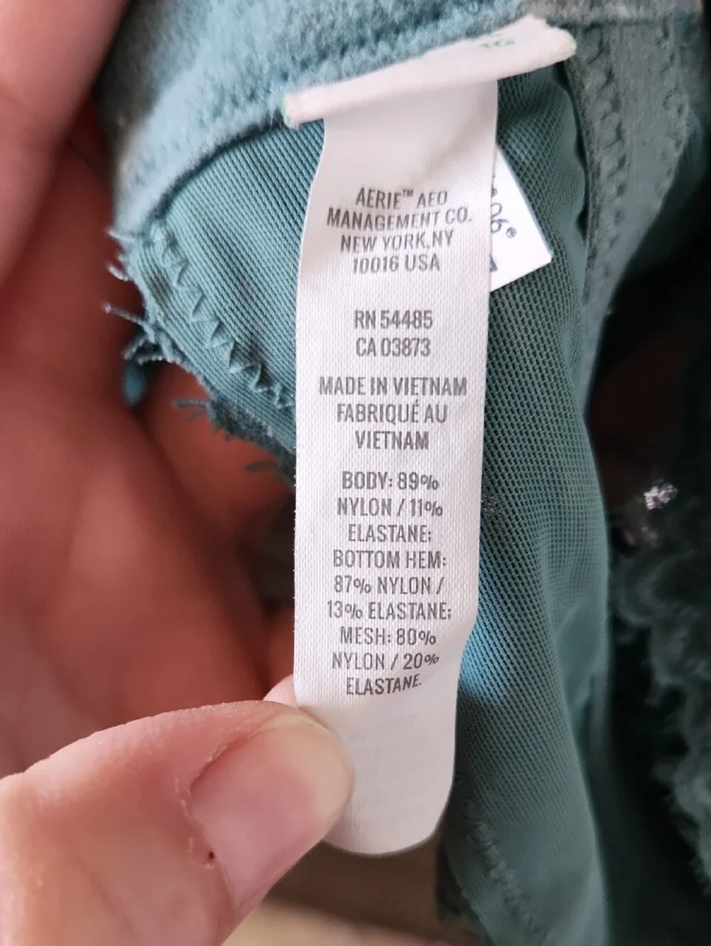 aerie Eyelash Lace Longline Bralette in Palm - Picture 3 of 12